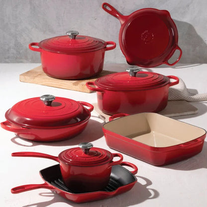 Enameled Cast Iron 11-Piece Ultimate Cookware Set