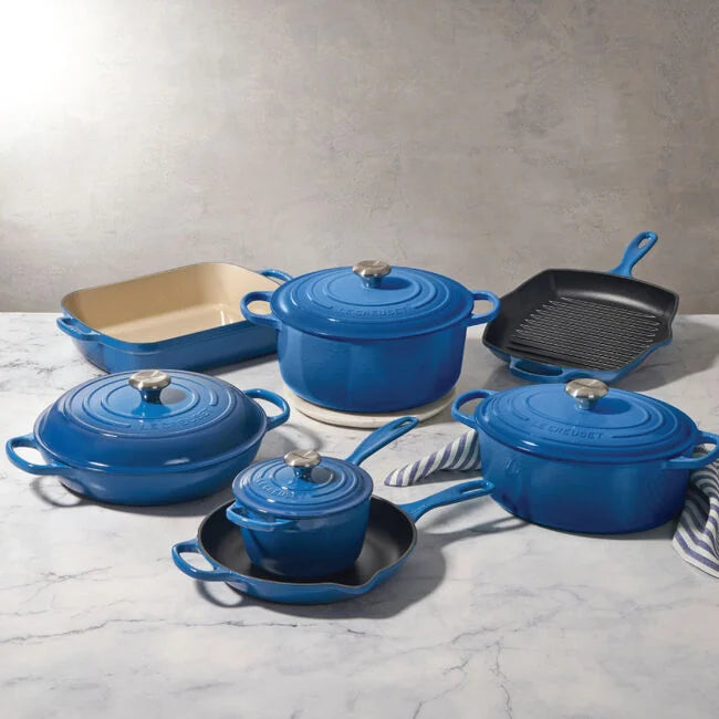 Enameled Cast Iron 11-Piece Ultimate Cookware Set