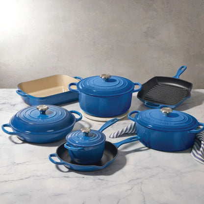 Enameled Cast Iron 11-Piece Ultimate Cookware Set