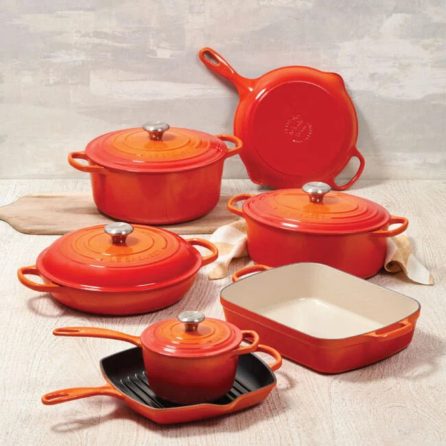 Enameled Cast Iron 11-Piece Ultimate Cookware Set