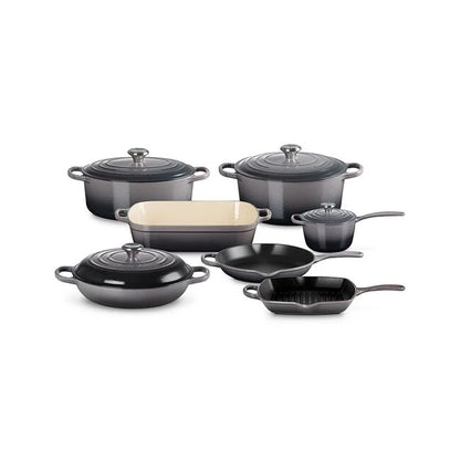 Enameled Cast Iron 11-Piece Ultimate Cookware Set
