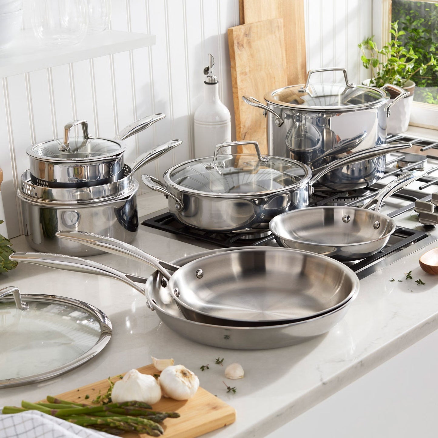 【Limited Product Availability】Henckels Tri-Ply Clad Stainless Steel 12-piece Cookware Set